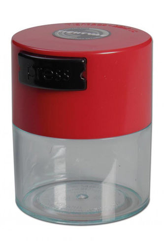 Vacuum Container clear with red top (0,12Liter)