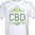 420backyard T-Shirt CBD weiß L + GRATIS Poptop-Behälter