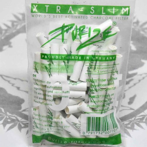 PURIZE® XTRA Slim Active Charcoal Filters 50x (6mm)