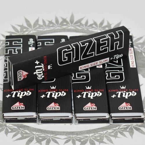 Gizeh Black KS Slim + Tips mit Magnetverschluss (5er Set)
