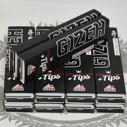 Gizeh Black KS Slim + Tips mit Magnetverschluss (10er Set)