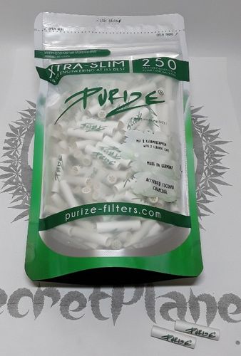 PURIZE® XTRA Slim Aktivkohle filter 250er (6mm)