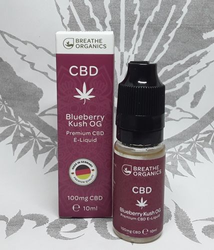'Breathe Organics' CBD E-Liquid Blueberry Kush OG 100mg