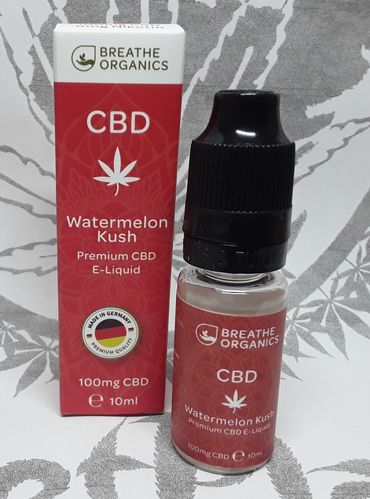 'Breathe Organics' CBD E-Liquid Watermelon Kush 100mg
