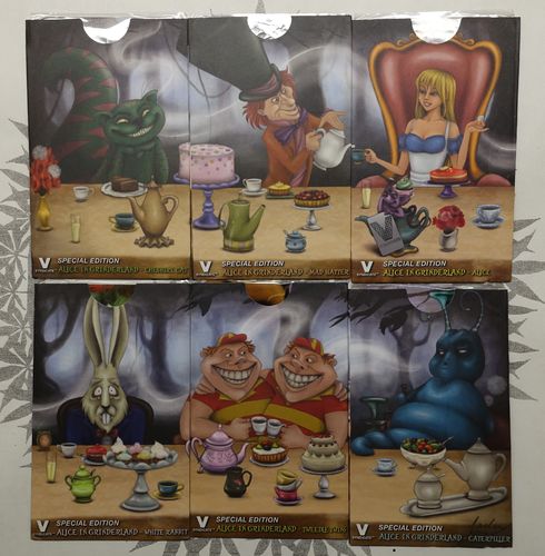 Grinder Card Collection Alice in  Wonderland (6 pcs)